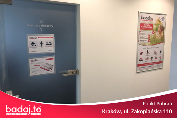 badaj.to Punkt Pobrań krwi Kraków Zakopiańska 110