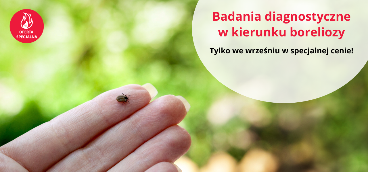 Badania w kierunku boreliozy w specjalnej cenie!