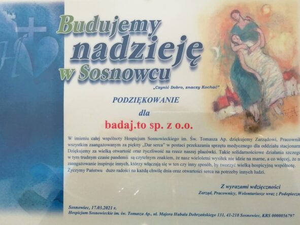 Hospicjum Sosnowieckiemu im. Św. Tomasza Ap.